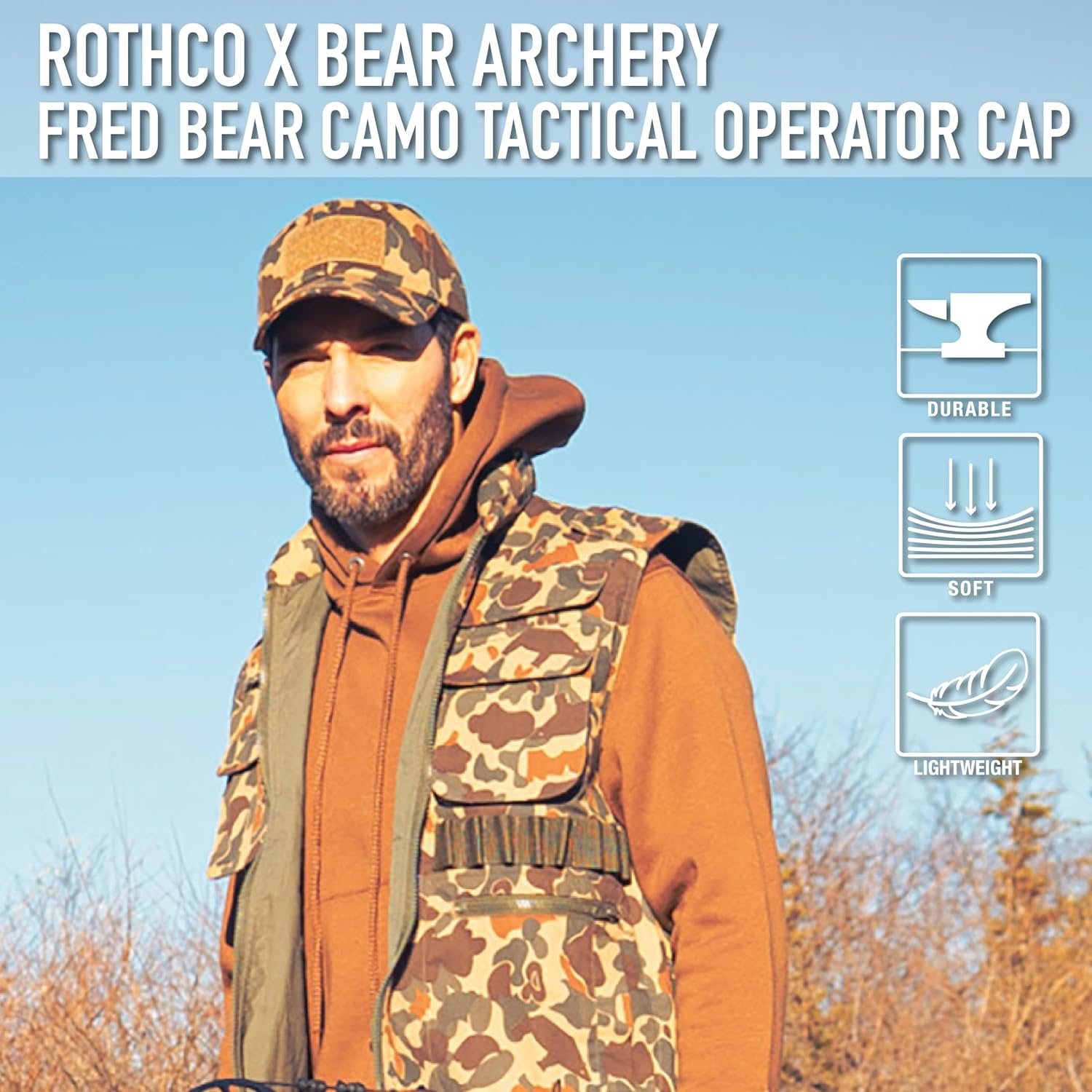 Rothco 19051: X Bear Archery Fred Bear Camo Tactical Operator Cap