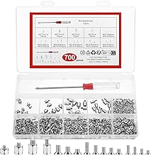700 Pcs M2 M2.5 M3 Laptop PC Screws - Cross Head Countersunk Phillips Flat Head for Computer Hard Drive, M.2 SSD Mounting, Electronic Repair