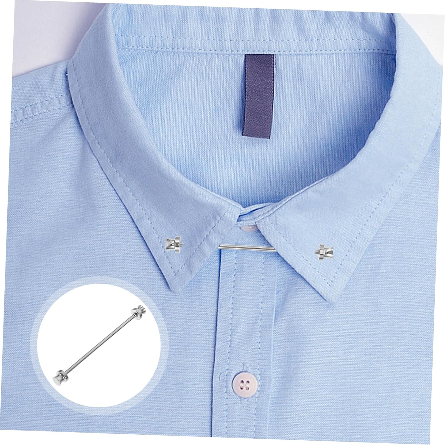 4 Pcs Men's French Collar Pin Collar Lapel Pin Dressing Shirts for Men Collar Stays for Men Tie Holders