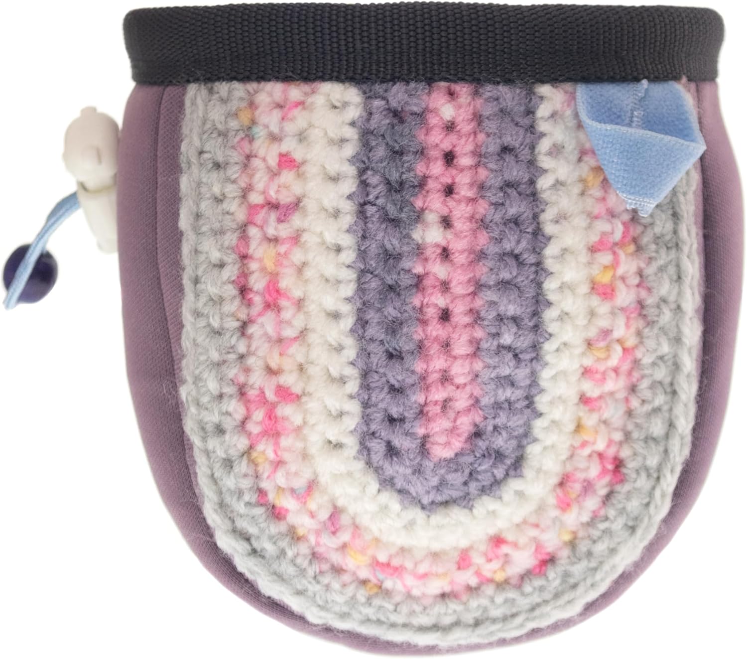 Children's Climbing Chalk Pouch Bag. Rock Climbing Chalk Bag for Girl. Kids Bouldering Pink Chalk Pouch for Children. S Size