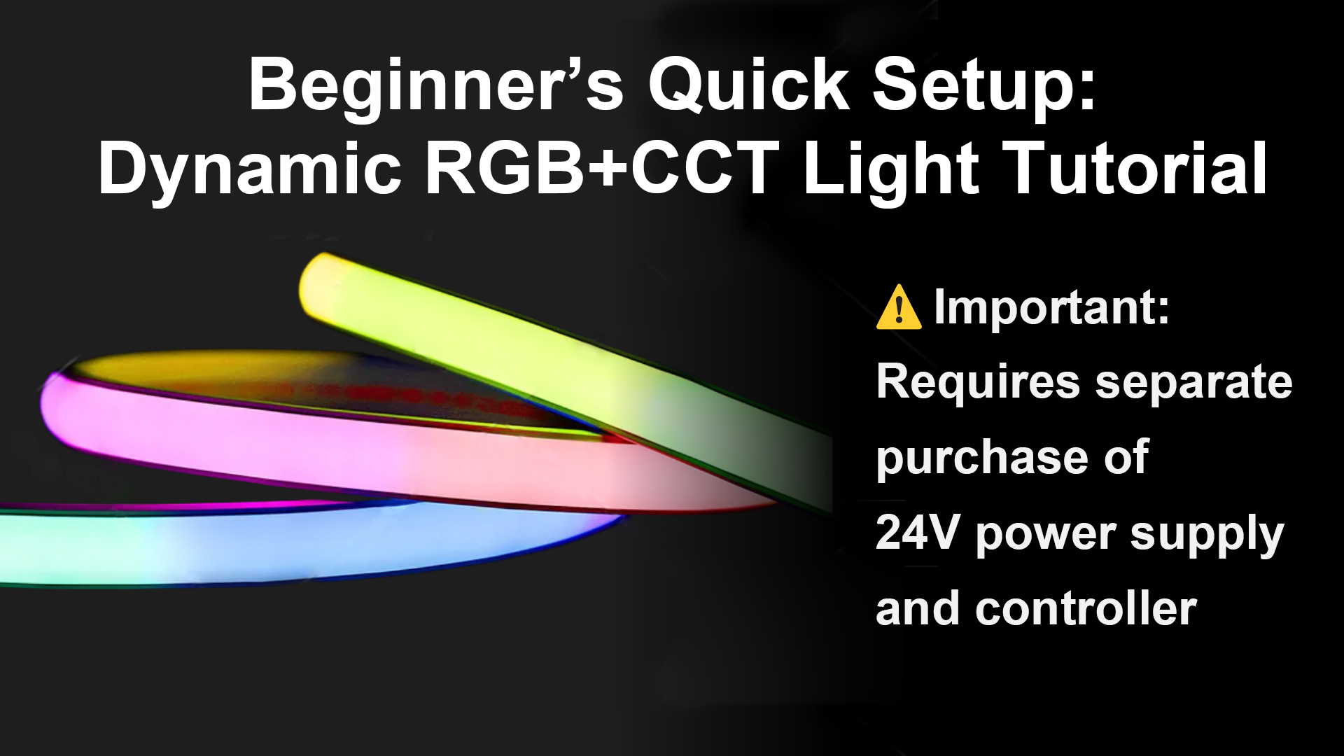 Image of Addressable RGBCCT Flexible COB LED Strip Light, RGBWW 24V WS2811 Pixel 4200LEDs Cuttable Outdoor 16.4Ft 5m Long Color Changing LED Strip, Neon White Silicone Tube Lighting with Adhesive Back