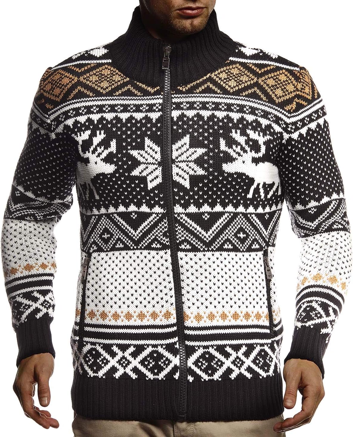 Leif Nelson Men's Stylish Sweater Longsleeve Pullover Sweatshirt Hoodie For Men Slim Fit LN-20759