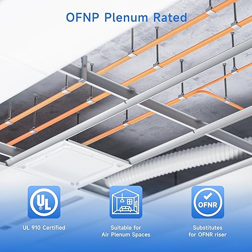 Miniatura 3 de Cable Matters OFNP - Cable de fibra óptica Plenum multimodo dúplex OM1 de 6.6 pies (10 Gb, SC a LC, cable de fibra óptica 62.5125, cable de conexión