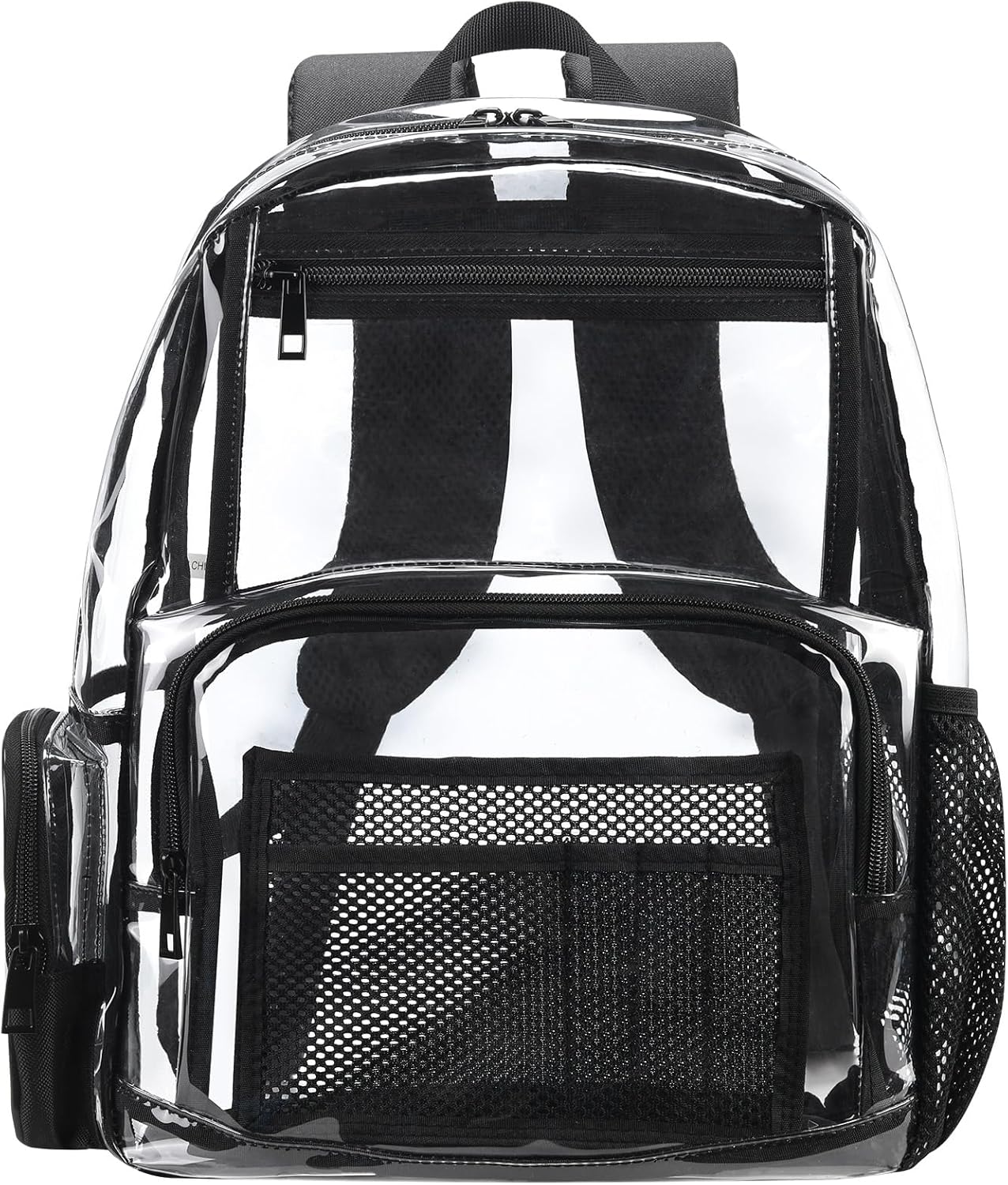 Clear Backpack for School- Heavy Duty Transparent Bookbag Work Concerts, Sports,Travel,stadium events, Large 16 Inches