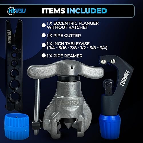 Miniatura 2 de Kit de herramientas profesionales de abocinación - Juego de herramientas de abocinación HVAC de alta resistencia con herramienta de abocardado de