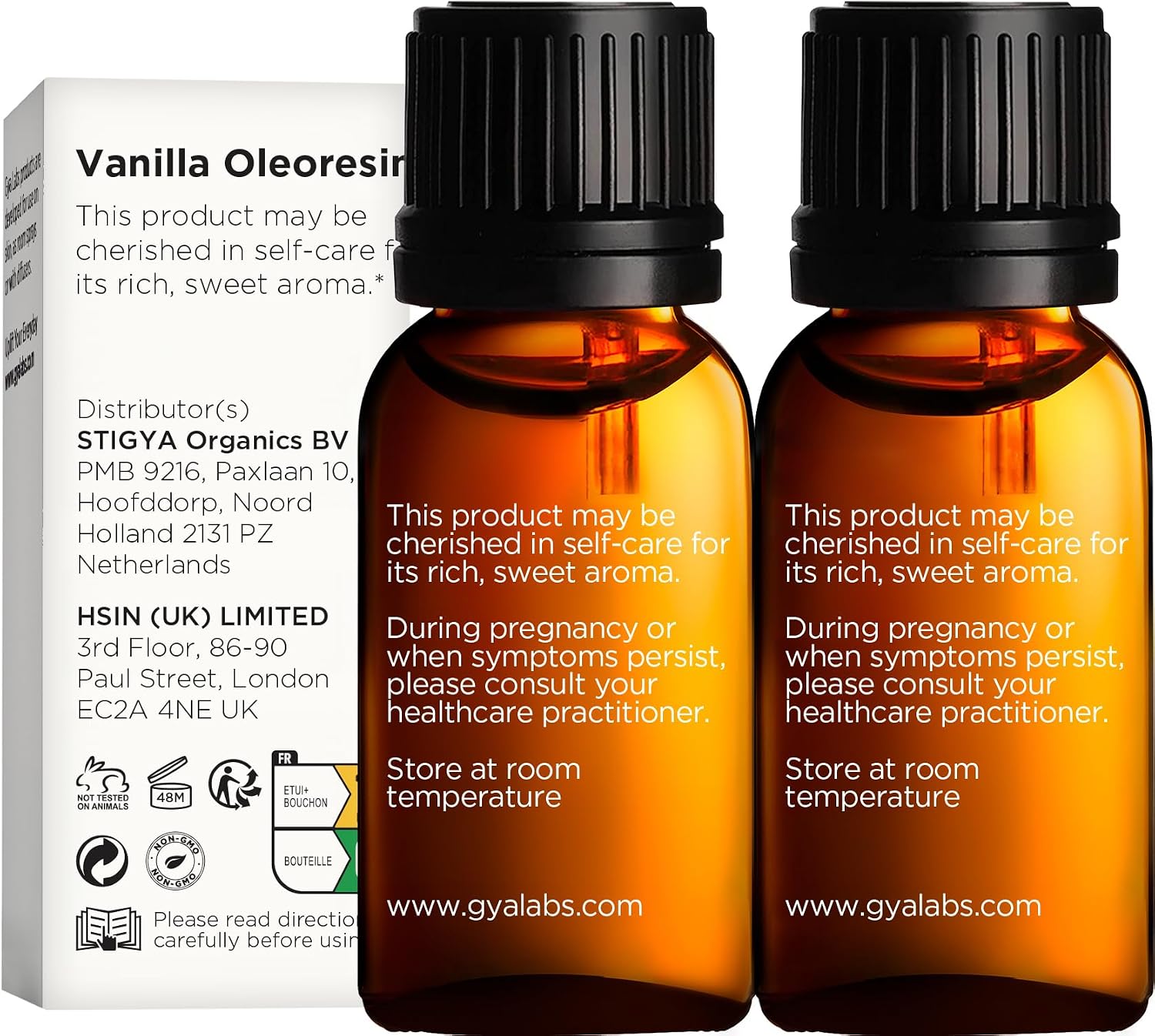 Vanilla Essential Oil for Diffuser, Skin, Soap & Candle Making 2-Pack