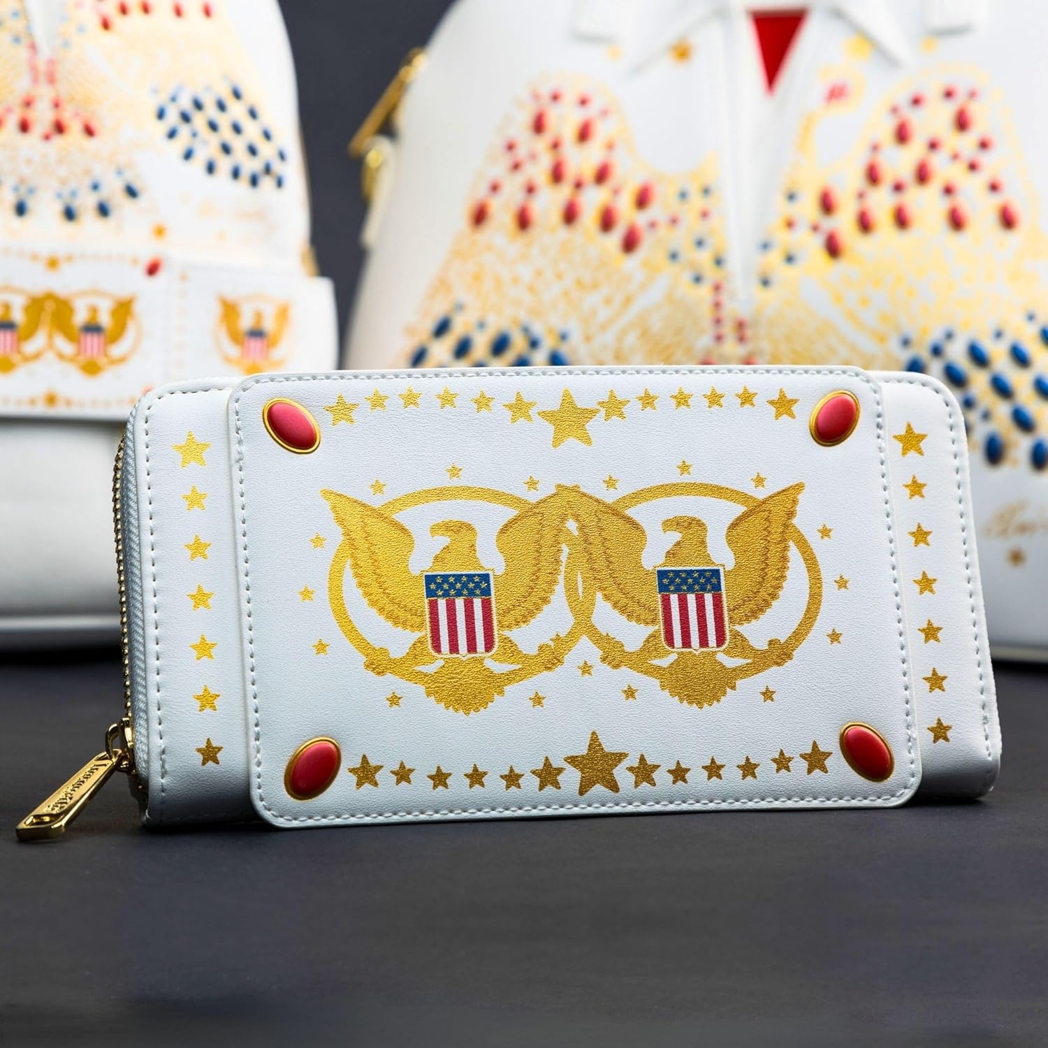 Loungefly Elvis Presley Aloha Jumpsuit Ziparound Wallet