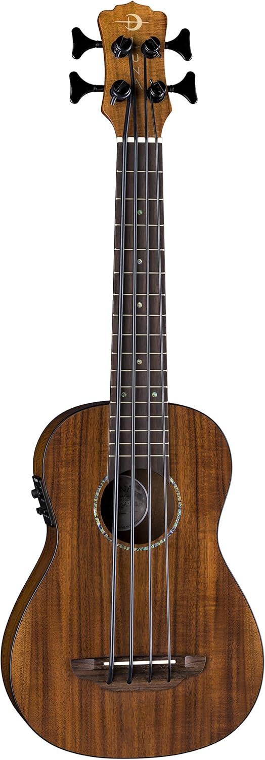 Luna Bari-Bass Ukulele with Preamp-Koa, UKE BBASS