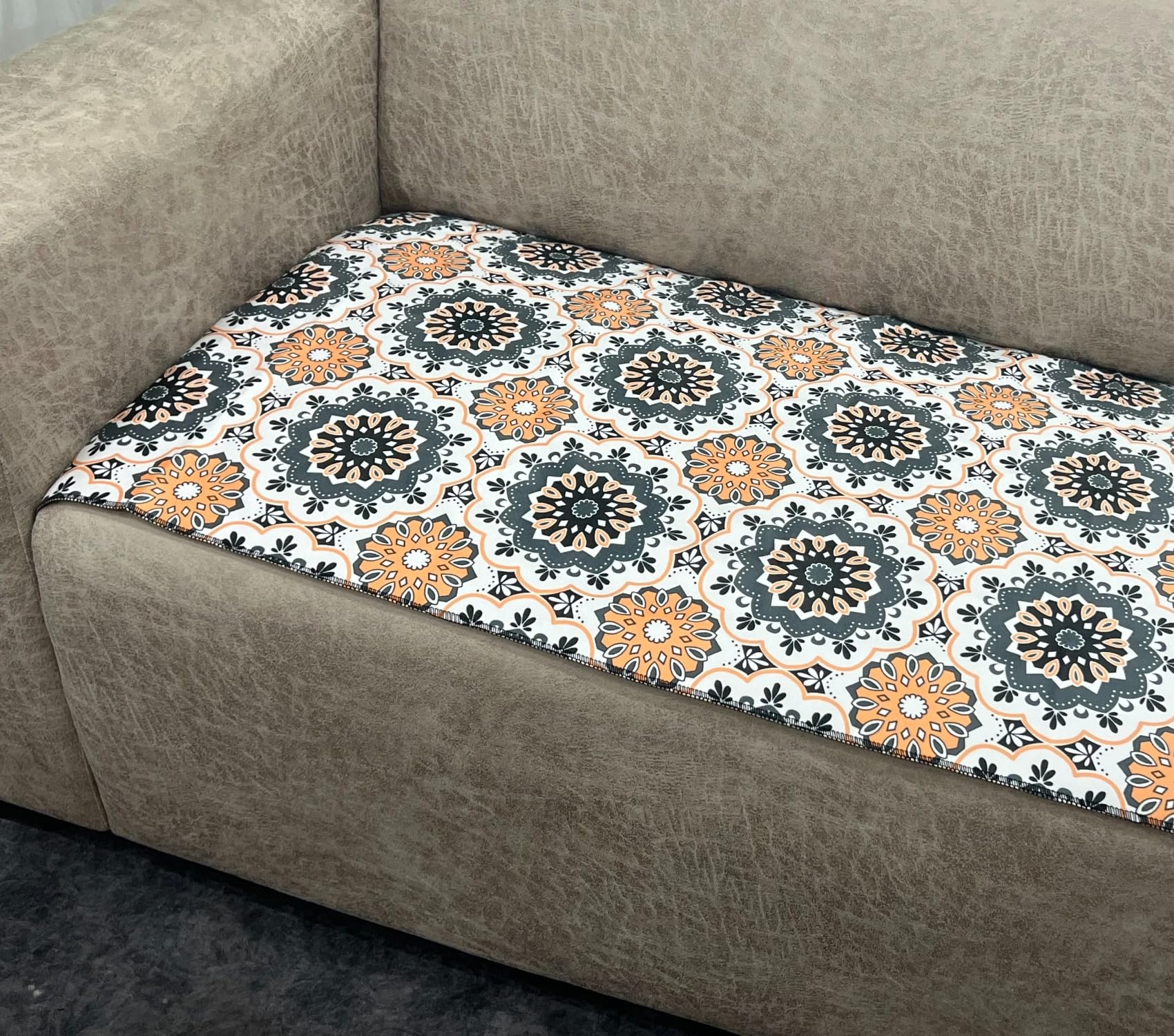 TRENDECOR Printed seat Cover for Sofa 3 Seater with Heavy Antiskid Backing & Easily Machine Washable Sofa seat Runner for Couch or Home Living Area (22 X 68 Inches) (B0DGDK1G7Y) Amazon Price History, Amazon Price Tracker