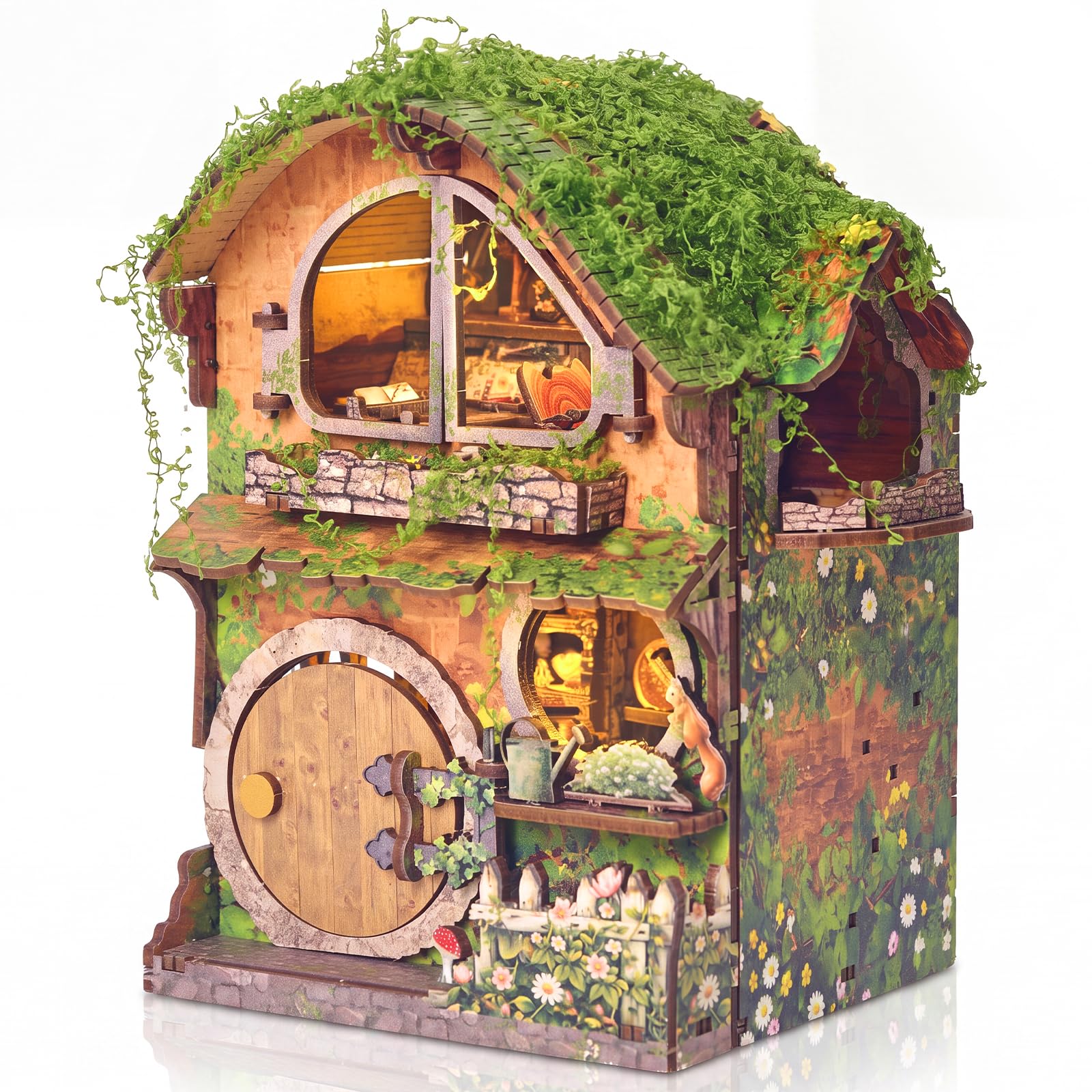 Amazon.com: BOOZUU Greenhouse Book Nook Kit with Light, Fairy
