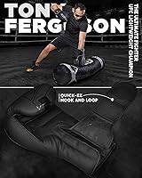 Vista 22 de RDX Boxing Gloves, Pro Training Sparring, Maya Hide Leather, Muay Thai MMA Kickboxing, Men Women Adult, Heavy Punching Bag Focus Mitts Pads Workout