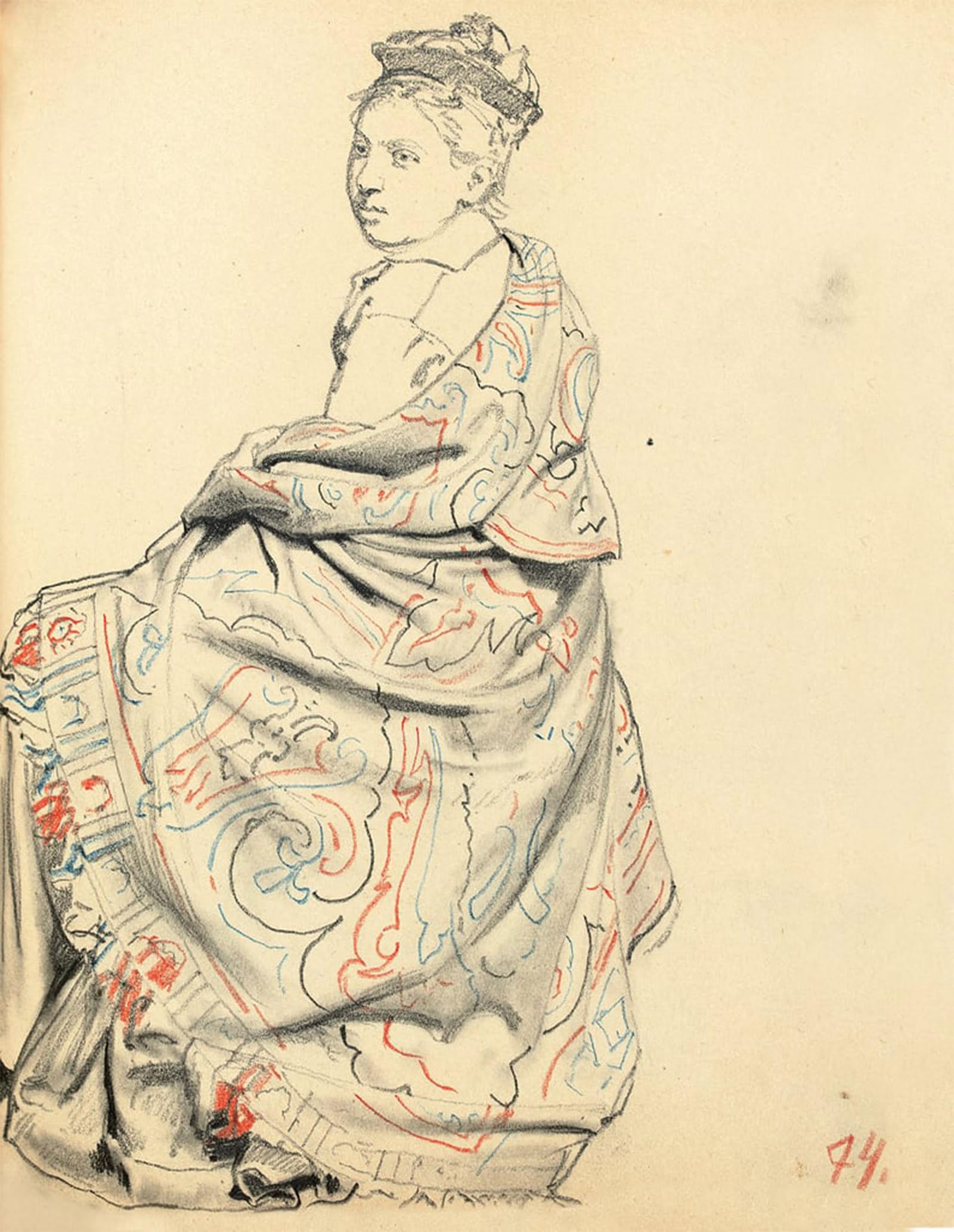 Lienzo Studio per di Ilya Efimovich Repin para salon y despacho moderno 5