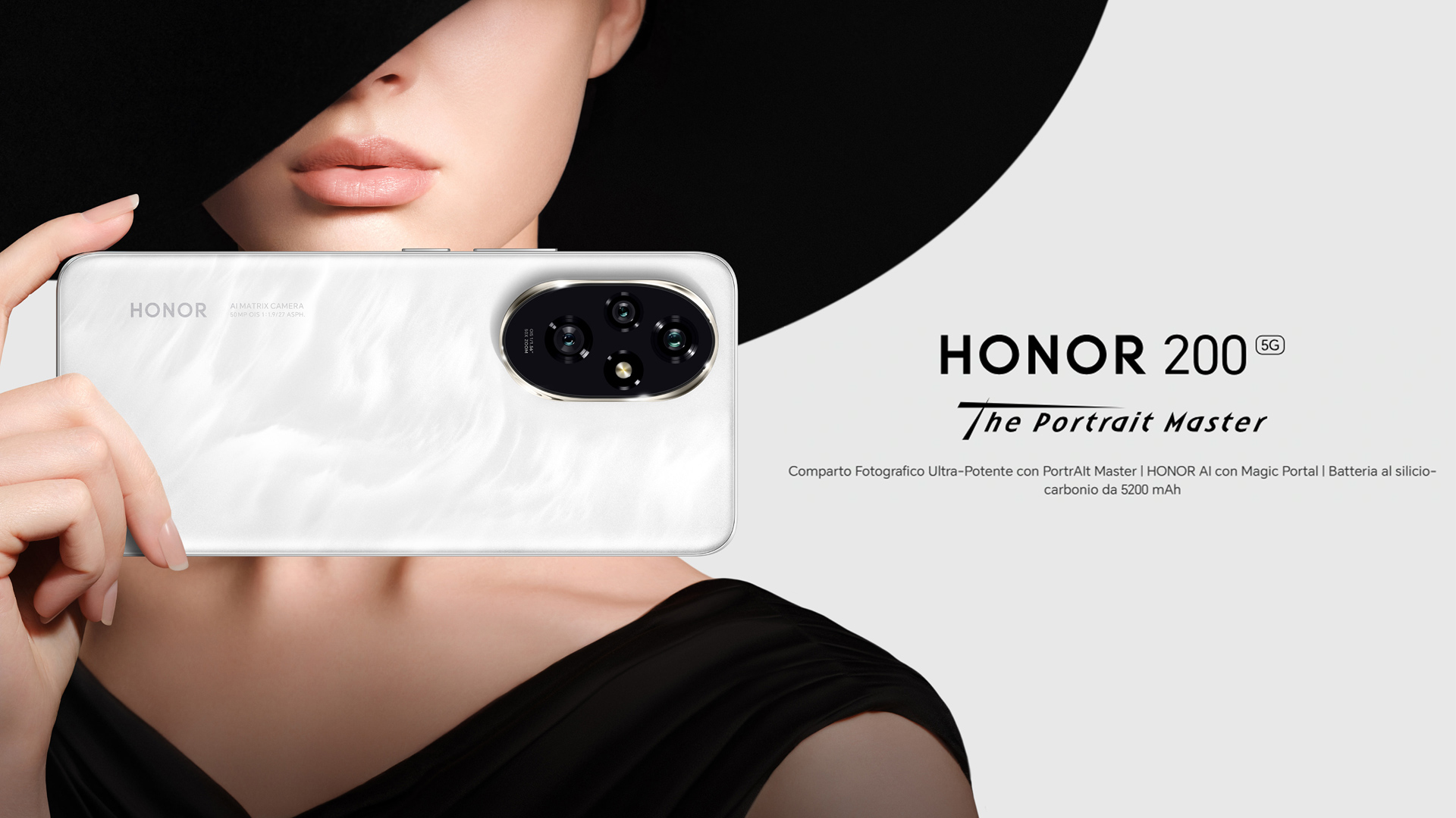 HONOR 200 Pro Smartphone 5G 12GB 512GB, 120Hz 6.78 OLED, tripla fotocamera 50 MP, Snapdragon 8s Gen 3, 5200mAh Batteria, Android 14, Dual Sim, NFC, Bianco