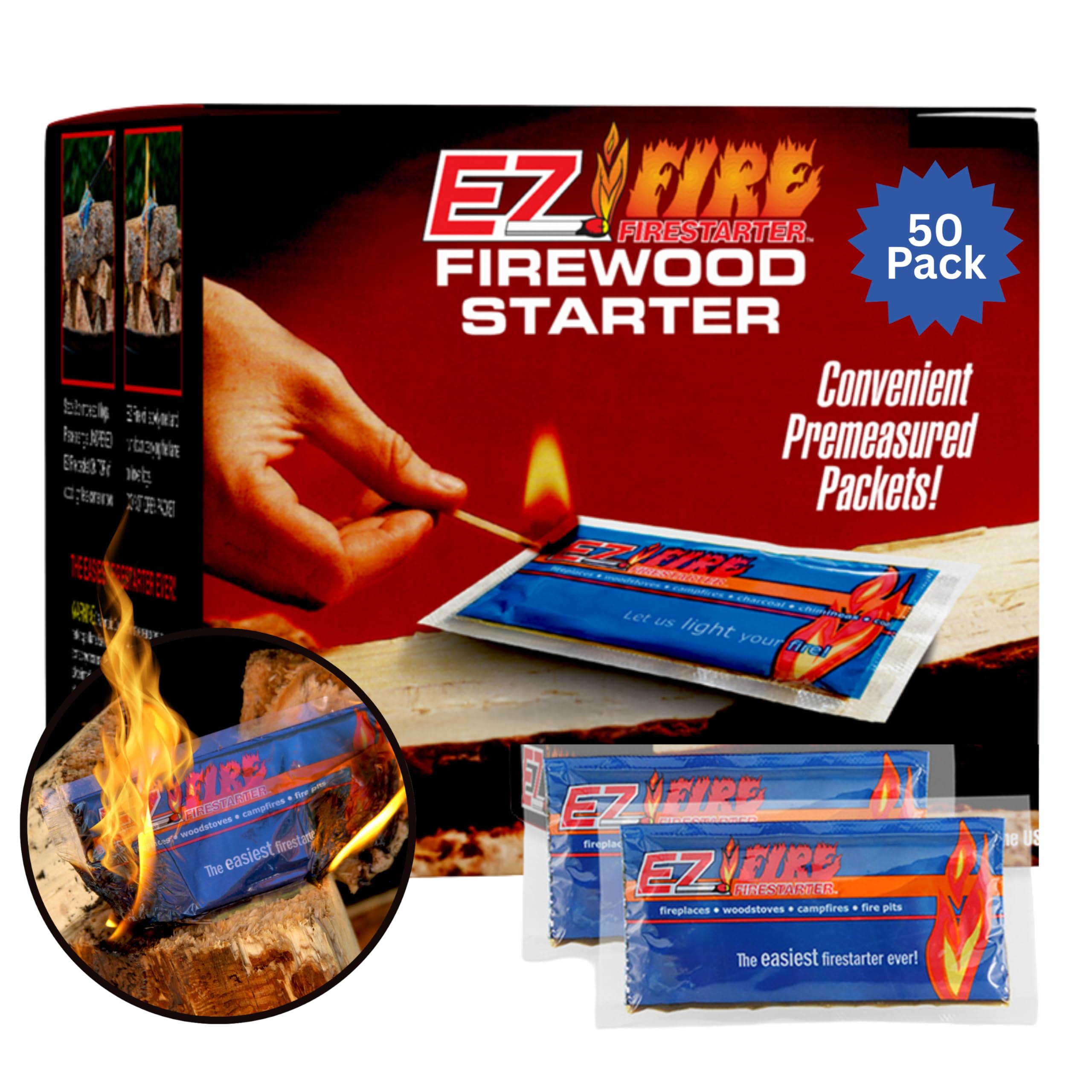 Amazon.com : EZ Fire Firestarter – All-Natural Fire Starters for