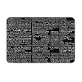 KMNHBGF (Programmer Programming Code) Decorative Door Mat, Indoor Outdoor Non-Slip Floor Mat, Front Door Mat, Waterproof Washable Quickly Absorb Moisture, 23.6