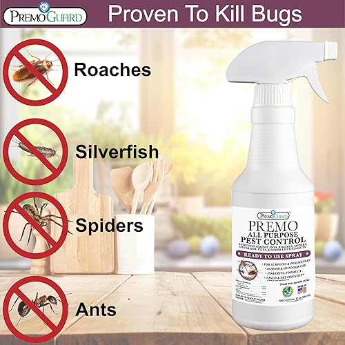 Miniatura 5 de Premo Guard - Spray multiusos para control de plagas  32 onzas  para el hogar y la cocina  insectos, cucarachas, pulgas, moscas, hormigas, arañas