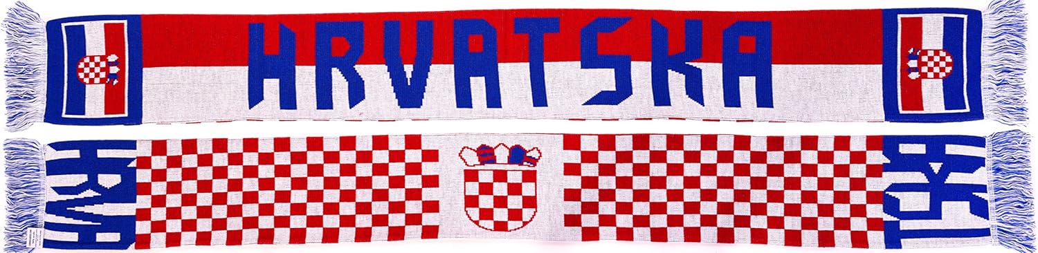 Hrvatska Croatia Soccer Knit Scarf