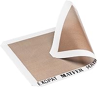 Vista 1 de Matfer Bourgeat Exopat - Alfombrilla reutilizable de silicona reforzada antiadherente de 11 5/8 x 16 3/8 pulgadas, grado comercial
