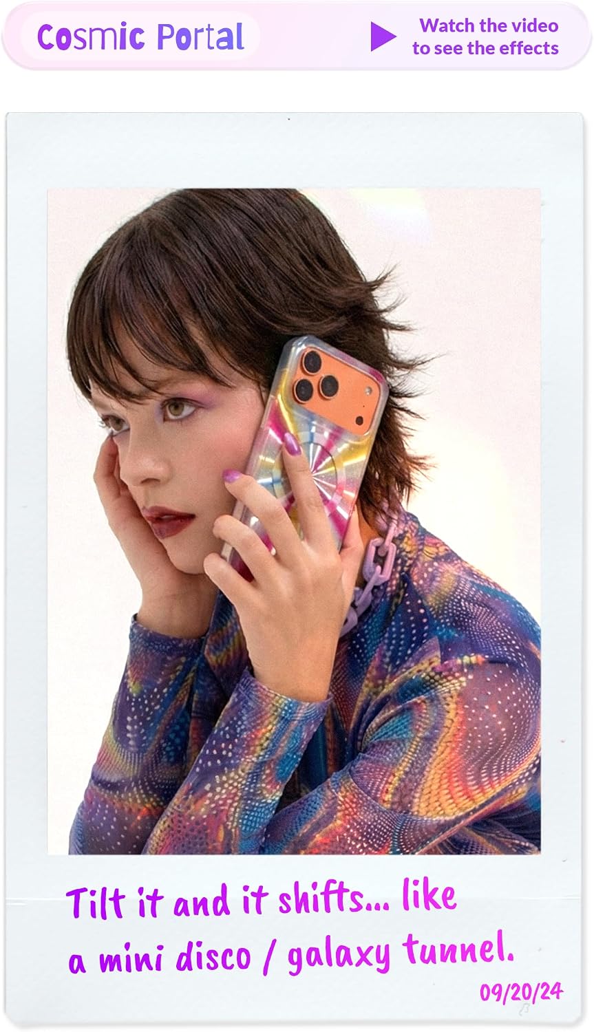 LONLI Hue - for iPhone 15 Case [Compatible with Magsafe] - Cosmic Portal Phone Case - [360° Shock-Absorbent Bumper] - Cute, Unique and Aesthetic Phone Cover for Girls and Women image 3