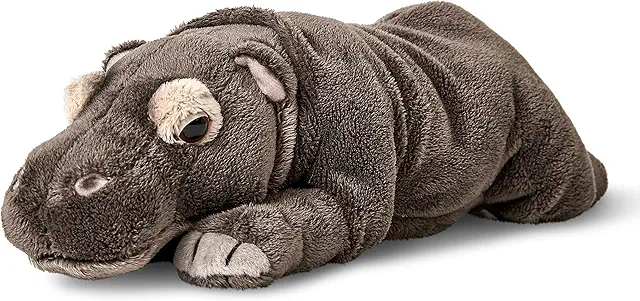 Peluche Hippopotame Uni-Toys - 30 cm - Doudou Réaliste et Doux