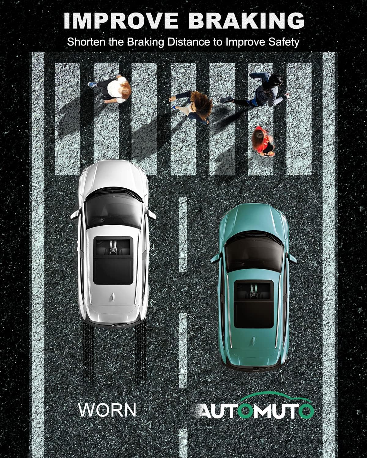 AUTOMUTO - Both (2) Rear Pair Driver & Passenger Side Complete Strut & Spring Assembly Replacement for 2003-2005 for Subaru Forester