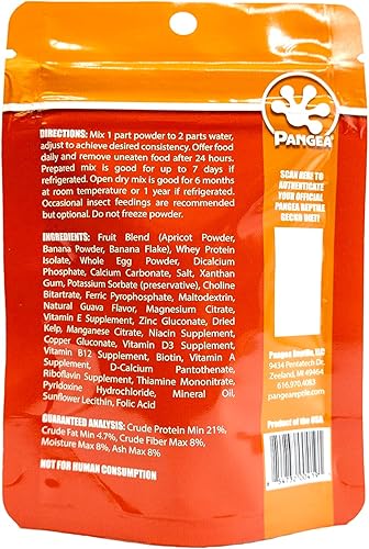 Miniatura 2 de Pangea Fruit Mix albaricoque completo Crested Gecko Comida 2 oz