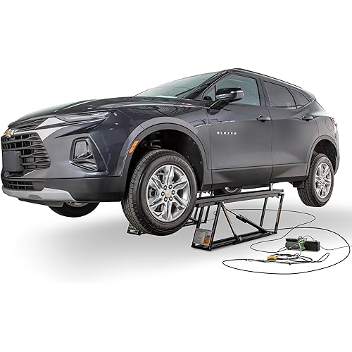 QuickJack 6000TL Portable Car Lift with 6,000lb Capacity, with 110V Power Unit, Safe & Portable Design Garage Lift for Home, Garage, Shop, or Mechanic Auto Repair