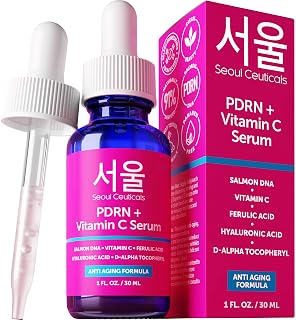 SeoulCeuticals PDRN Serum Salmon DNA Vitamin C Serum – Korean Skincare Anti Aging PDNR Skin Repair Booster – K Beauty Skin Care for Face 1oz - Amazon product rated Grade A