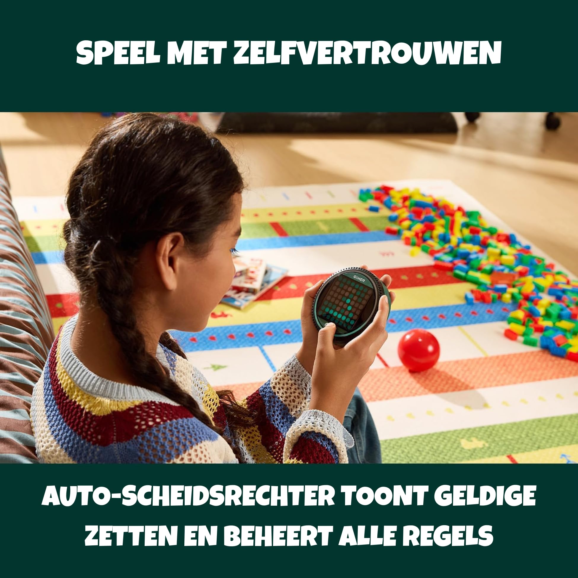 GiiKER Super Reversi - 8x8 Slim gra planszowa LED | Gra strategiczna Reversi/Othello | Solo AI + 2 graczy | 500 poziomów wyzwań | Od 6 lat