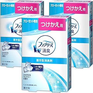 【まとめ買い】ファブリーズ 消臭芳香剤 クローゼット専用 置き型 さわやかなランドリーの香り つけかえ用 130g×3個
