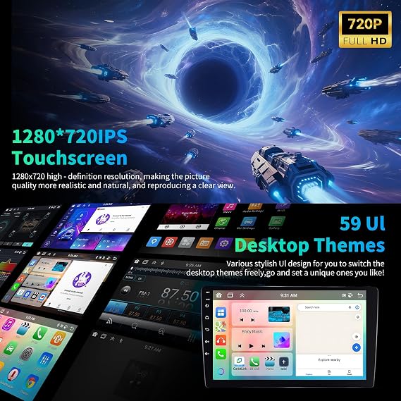 [8 Core 6G+128G] Android 15 Car Radio for Jeep Grand Cherokee 1998-2005,9 Touchscreen Car Stereo Radio with Wireless CarPlay Andriod Auto,Bluetooth,GPS,WiFi,FM/RDS Radio,SWC EQ DSP+AHD Backup Camera