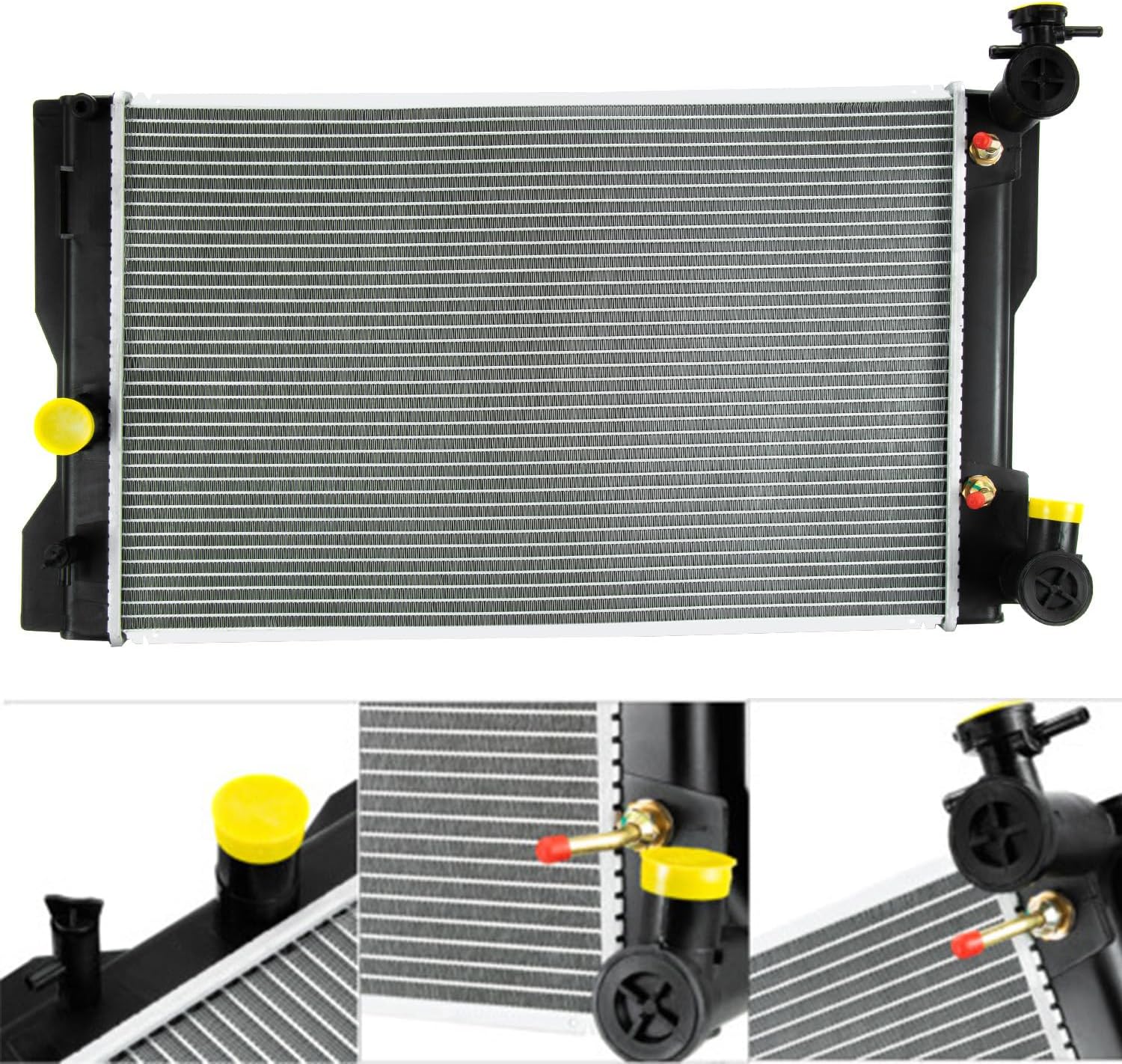 CU13106 Radiator Compatible with 2009-2017 Toyota Corolla Matrix 1.8L L4 Gas & 2009-2010 Pontiac Vibe, Aluminium Core Cooling Radiator