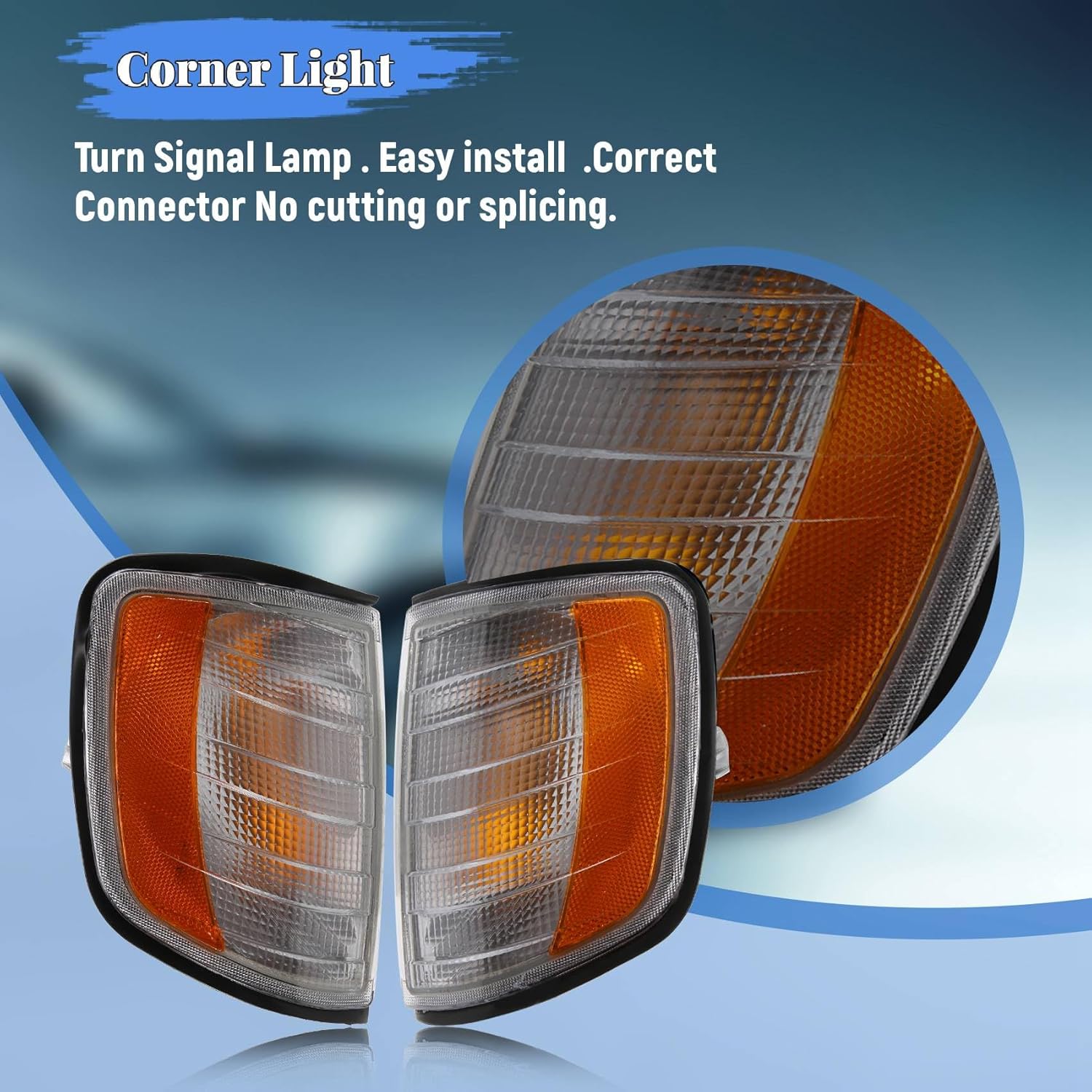 Car Corner Light Front Turn Signal Indicator Lamp For E Class W124-1996 1248261243 1248261143