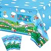 Tegeme 3 Pack Transportation Birthday Party Supplies Transportation Table Cloth Birthday Decorations Cars Table Covers Vehicle for Kids Boys Baby Shower Party, 54 x 108 Inch