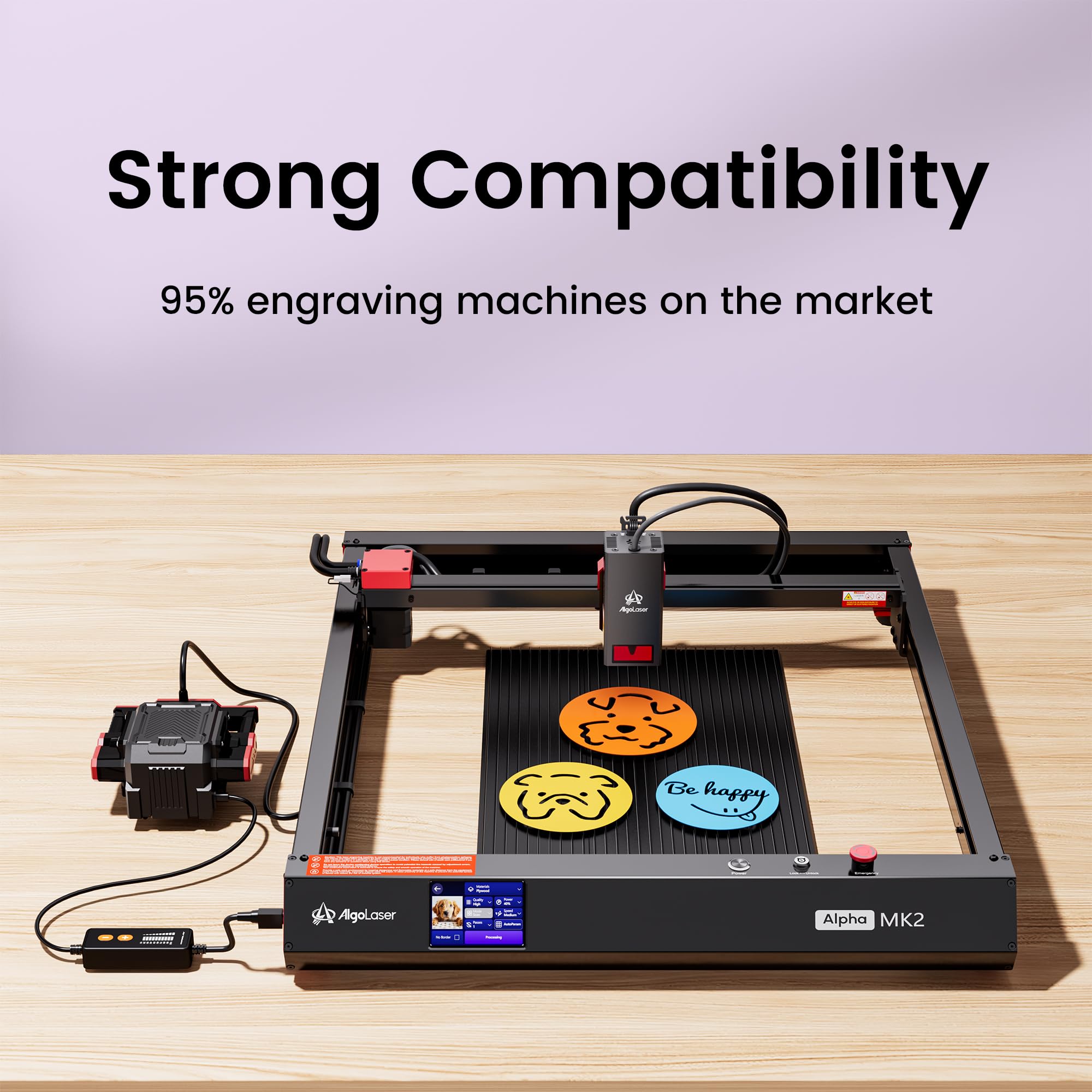 Honeycomb Wabentisch für Laser Graviermaschine, 400×300 mm modulare Laser Schneidplatte, weniger Brandspuren und bessere Luftzirkulation, Arbeitsfläche für Lasergravierer