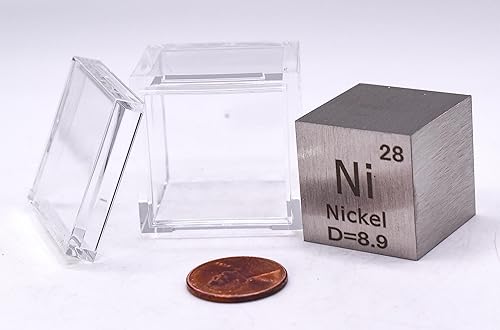 Miniatura 48 de Cubo de metal cobalto de 0.39 pulgadas (0.394 in) hasta un 99.9% puro elemento de tabla periódica de densidad grabada, colección de bloques