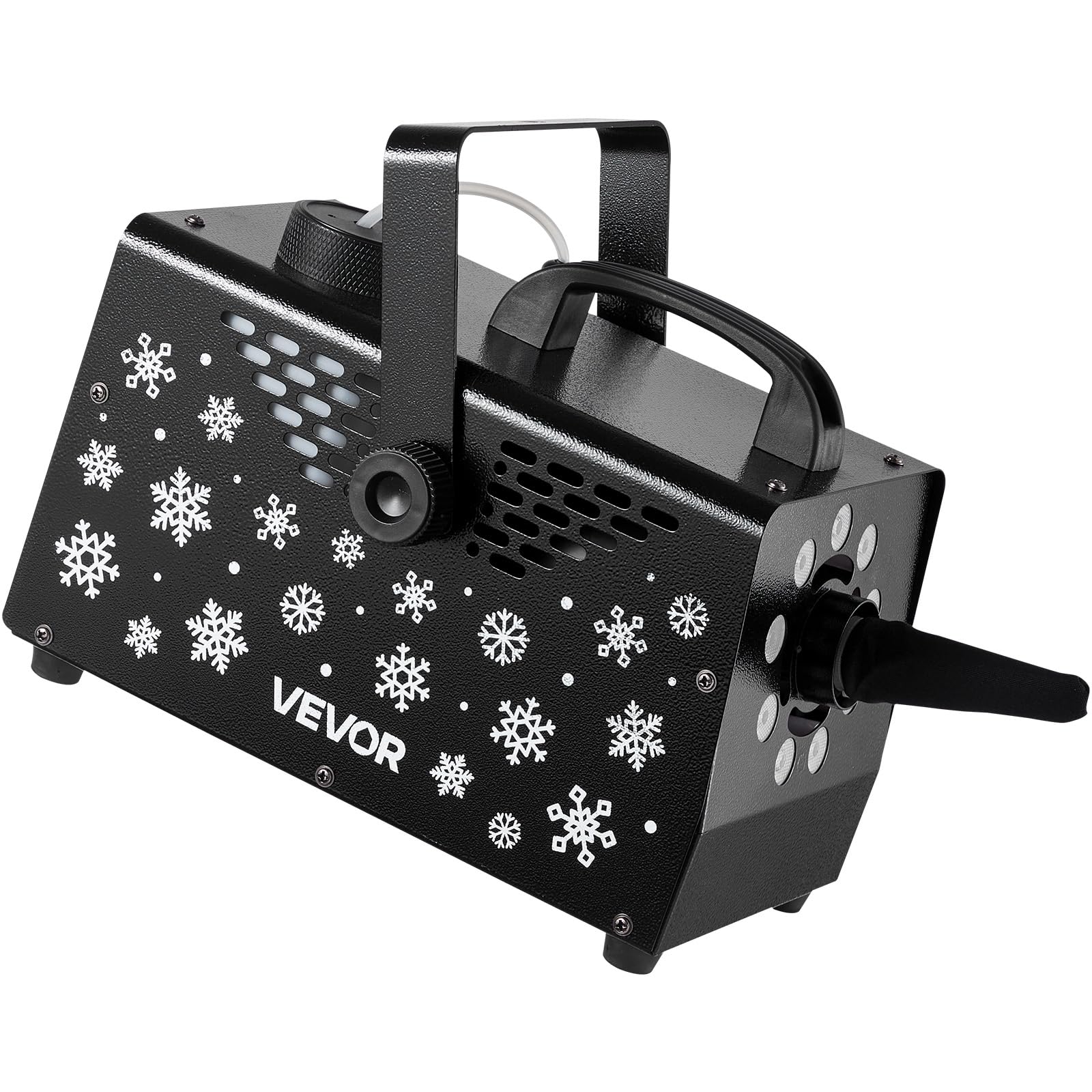 VEVOR Schneemaschine, 900-W-Schneekanone, Kunstschneeerzeuger, Schneeflockenmaschine, Kunstschneeflockenmaschine für den Innen- & Außenbereich für Feiertage, DJ-Partys, Weihnachtsdekoration