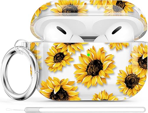 Miniatura 24 de Maxjoy Funda para AirPods Pro de 2ª/1ª generación, funda transparente para AirPods Pro 2 para mujeres, funda suave para AirPod Pro 2 con correa de