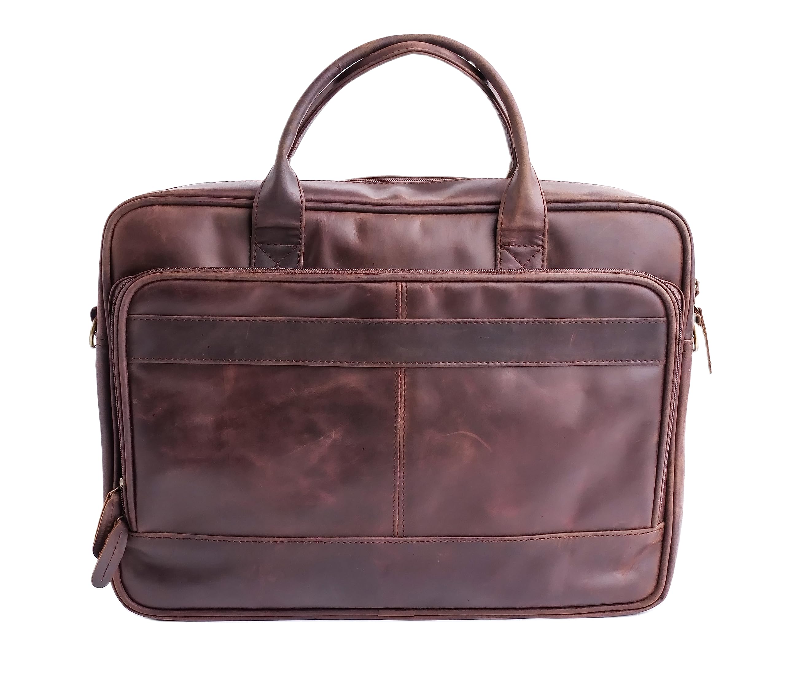 Jild 16 Inch Genuine Leather Laptop Messenger Bag for Men and Women - Office, School, College, Business & Travel Best Satchel