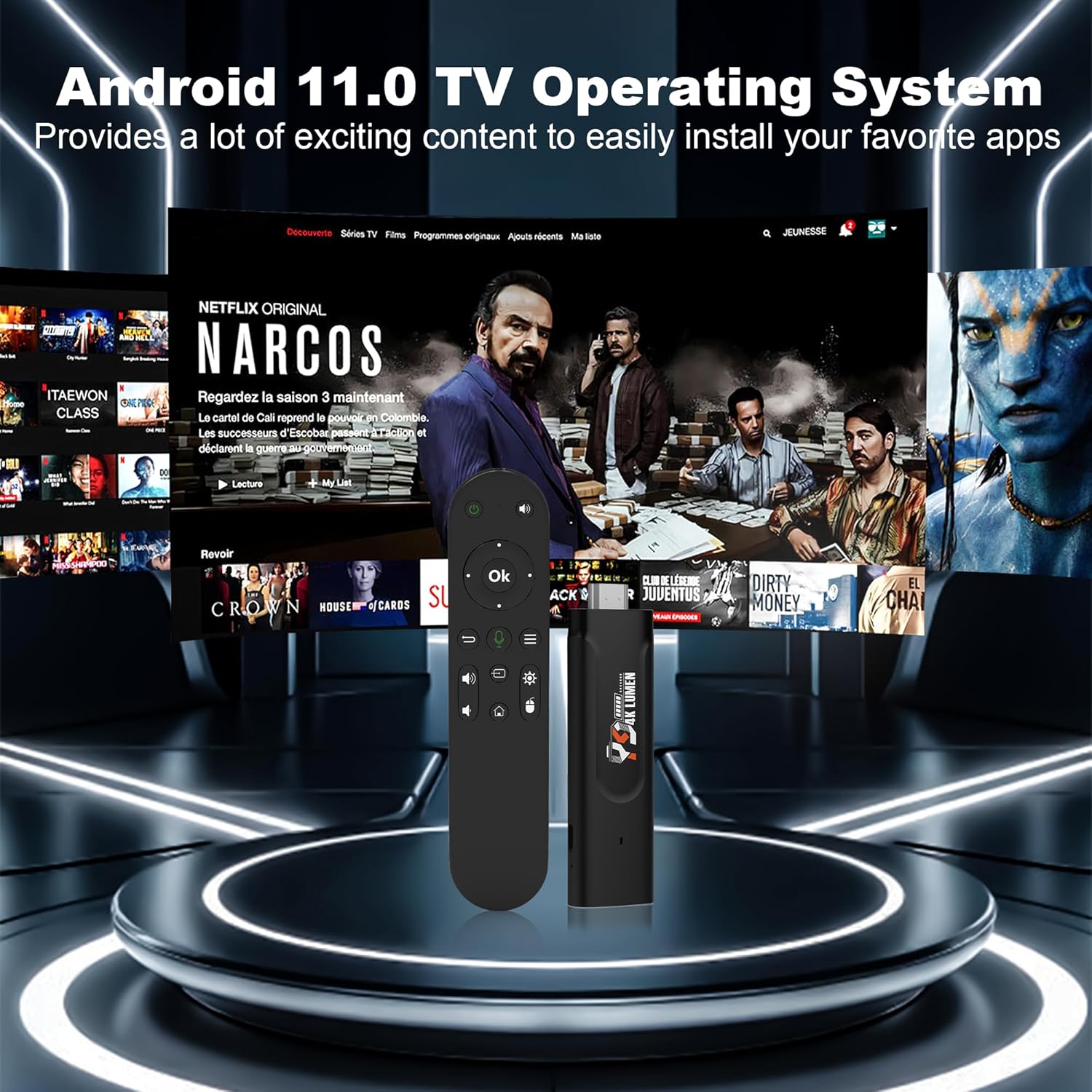 4K HDR Smart TV Stick, Ultra-Portable Android 13 Media Player, Dual-Band 5G WiFi & Voice Remote 2GB RAM 16GB ROM H313 Quad-Core for Home Theaters and Smart TV Upgrades