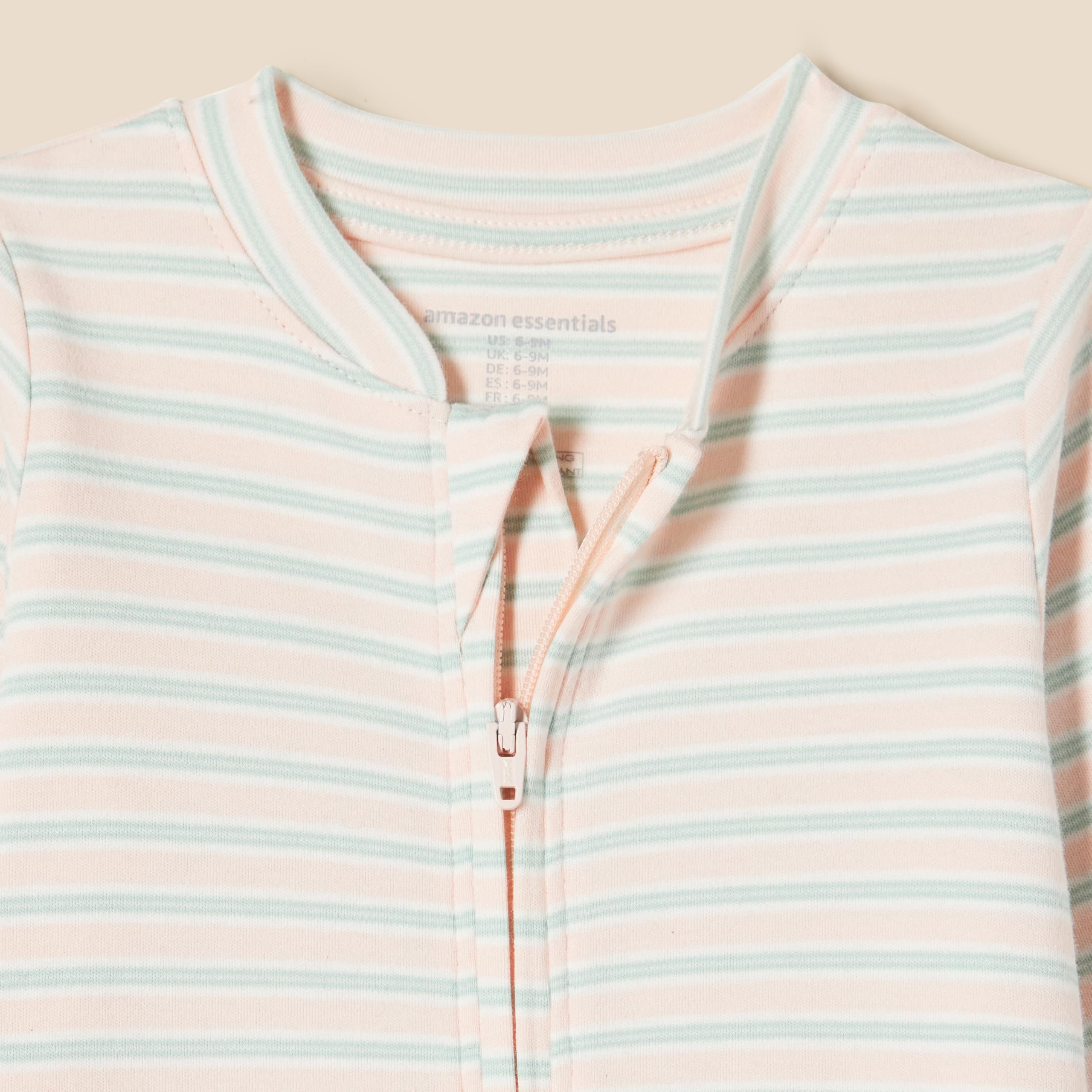 Amazon Essentials Unisex - Bimbi 0-24 Tutina con Piedini