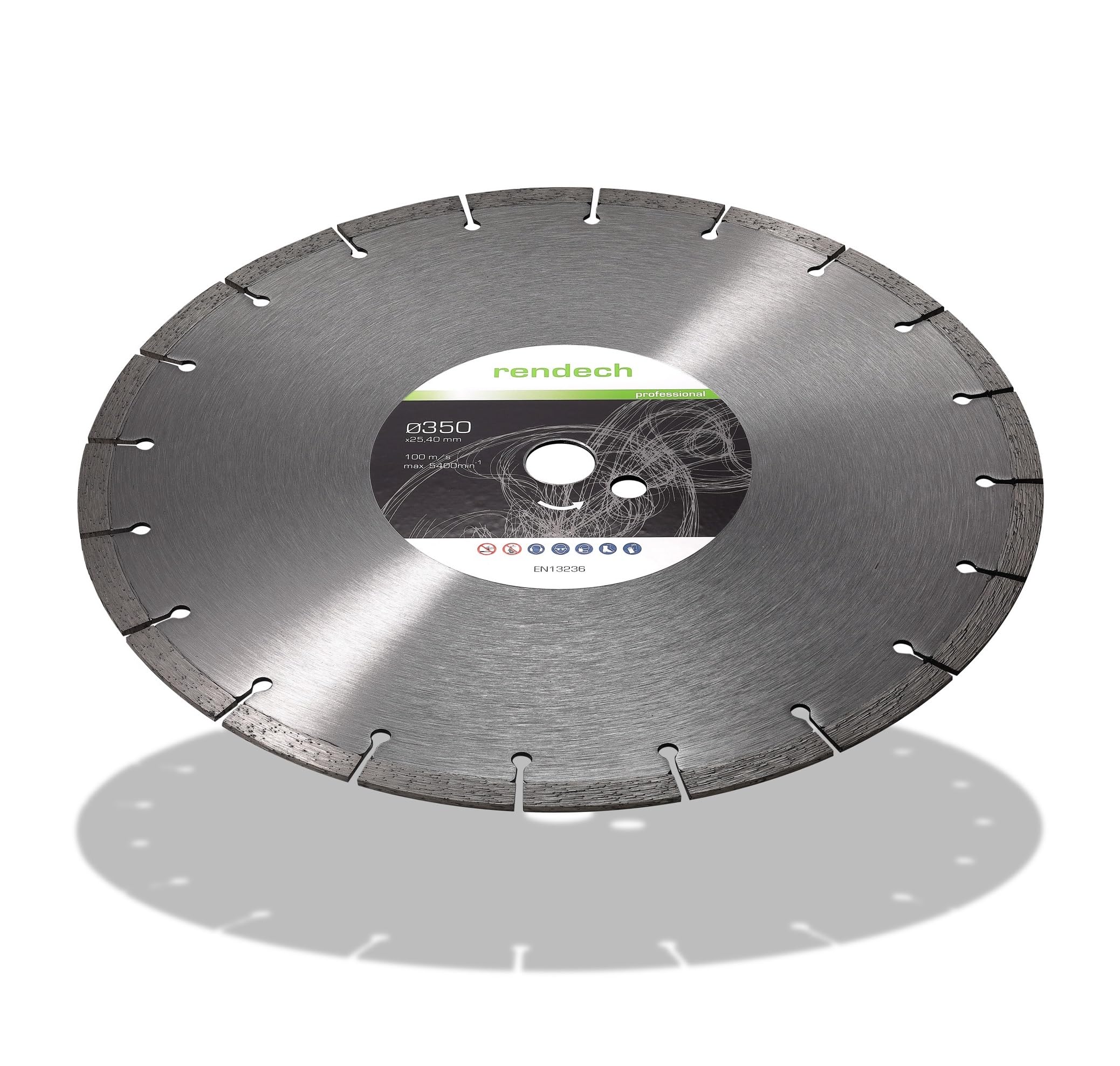 rendech® Disque diamant 350 x 20 mm haute performance