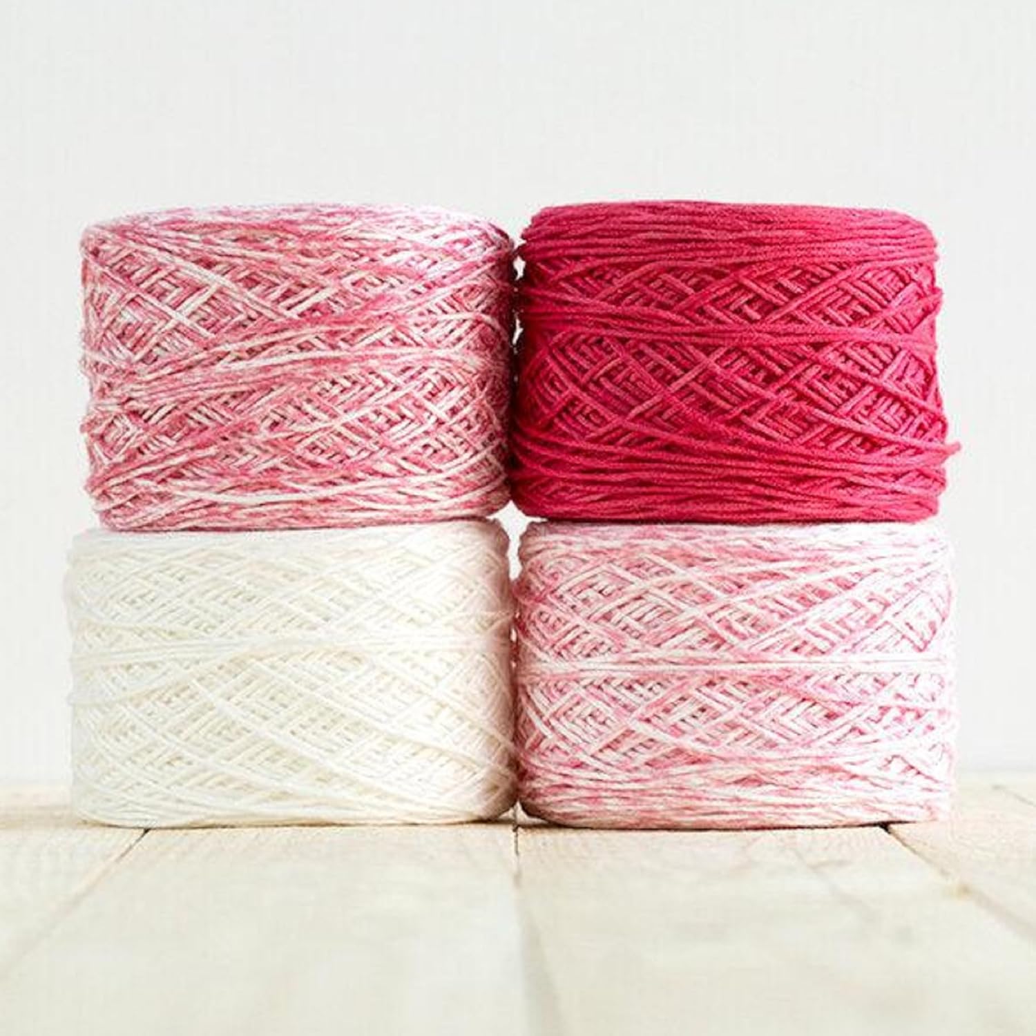 Revolution Fibers Baby Bloom Gradient Blanket Kit | 4 Balls of Gradient Yarn, 50% Cotton and 50% Viscose | Pattern Included for Knitting