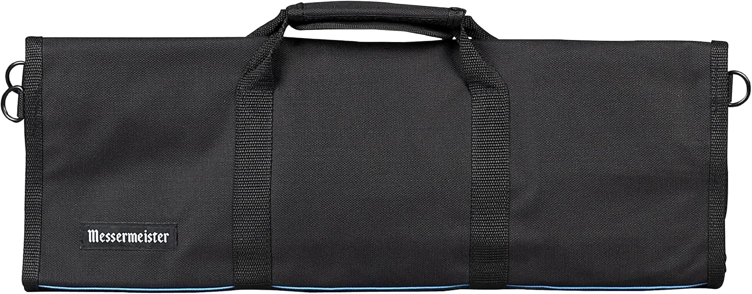 Messermeister 8-Pocket Padded Knife Luggage Bag, Camouflage - 8 Elasticized, Reinforced Pockets for Culinary Tools - Holds Up to 18” Knife - Functional, Stylish & Durable