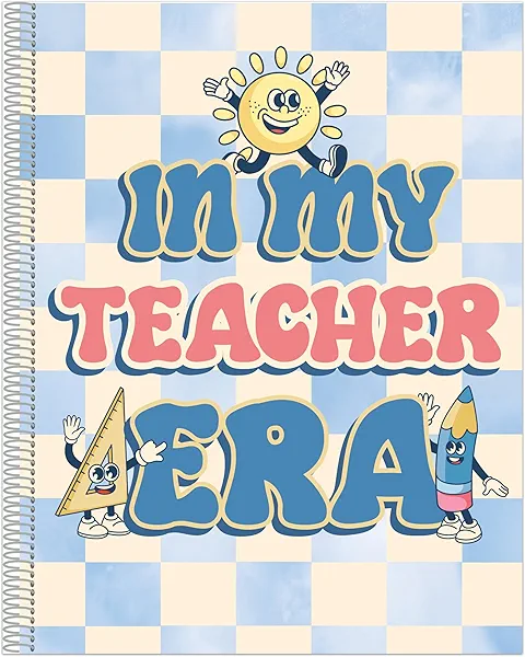 Eureka 866460 S'Cool Era Undated Record and Lesson Plan Book for Teachers, 167 Pages, Multicolor