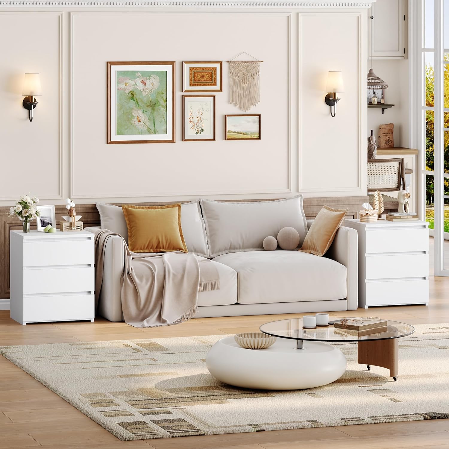 Simple White Nightstand