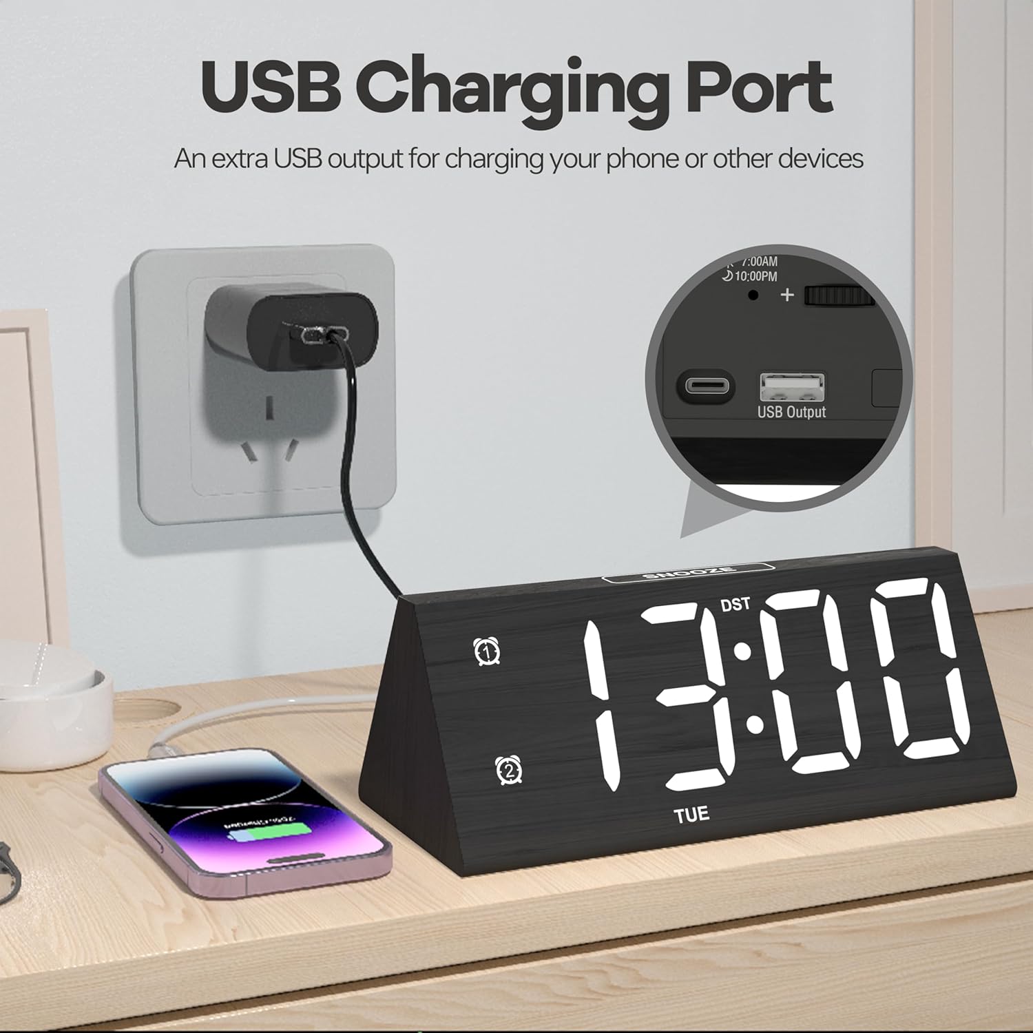 Elevate Your Sleep Routine: JALL Wooden Digital Alarm Clock Review