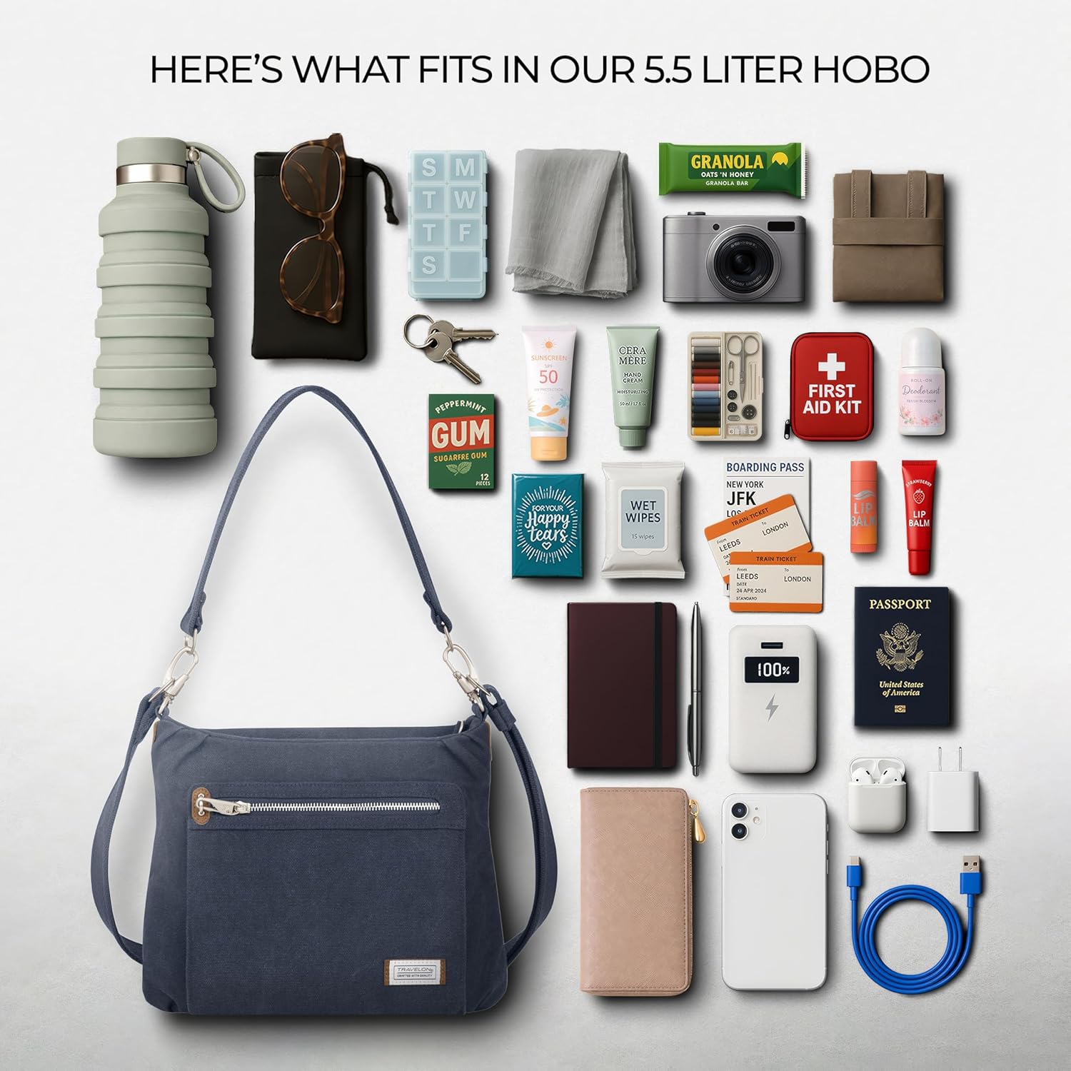 Travelon Anti-Theft Heritage Hobo Bag - Image 6