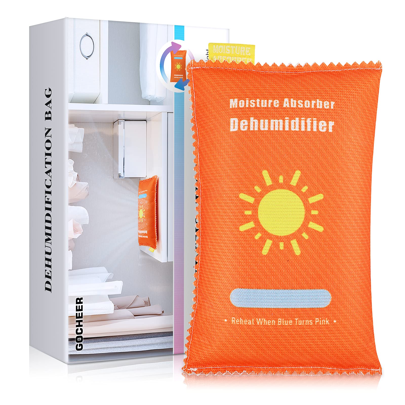 Buy Gocheer Reusable Moisture Absorber Packet, 400g Hangable Safe