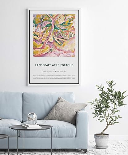 Miniatura 143 de IDEA4WALL - Lienzo enmarcado con impresión de arte abstracto listo para colgar en la pared de la sala y habitación Bs06-2103-famoso-m19